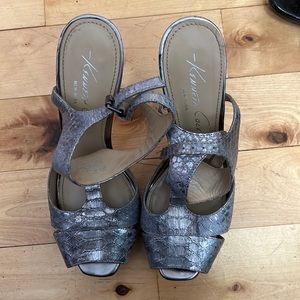 Silver Kenneth Cole Heels